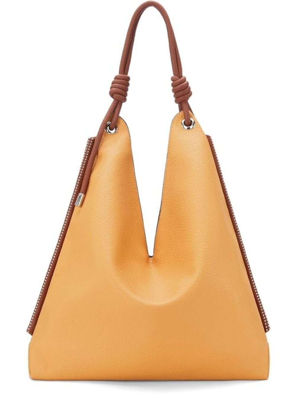 Montana West Mustard Yellow Leather Slouchy Hobo Shoulder Bag Purse Boho Western
